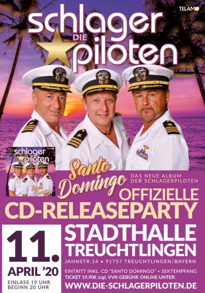 Plakat Releaseparty Schlagerpiloten 2020